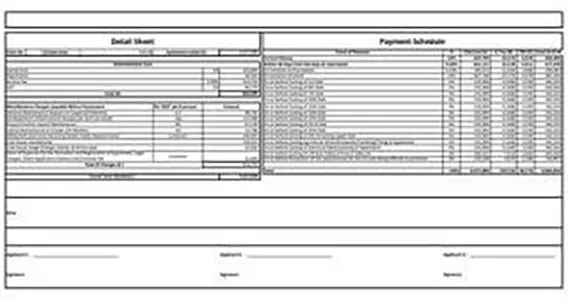 Max Estate 105 cost sheet preview
